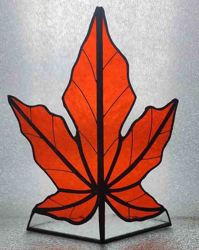 3D Maple Leaf Candle Holder