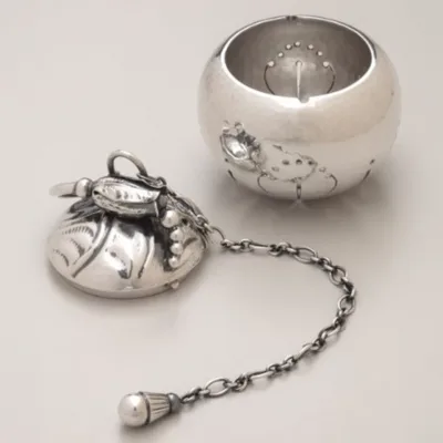 Georg Jensen - Blossom tea infuser, early 20th century