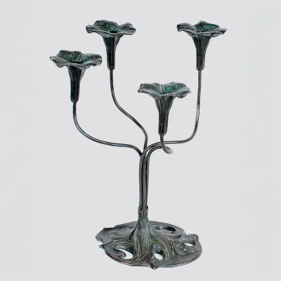 Jessie M. Preston - Lily candelabrum, c. 1902-1918