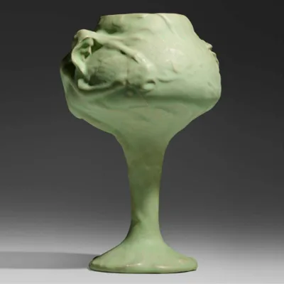 Van Briggle Pottery - Chalice, 1902 - Artus Van Briggle, American, 1869-1904, designer and maker